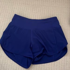 Lulu Lemon size-4 four inch blue
